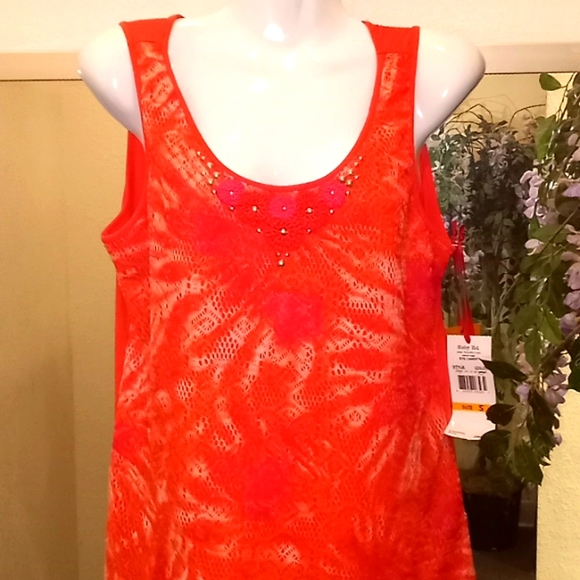 Ruby Rd. Eye Candy Embellished Tank Top - Picture 1 of 13